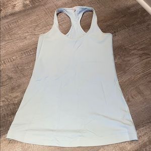 Light green razor back lululemon tank top